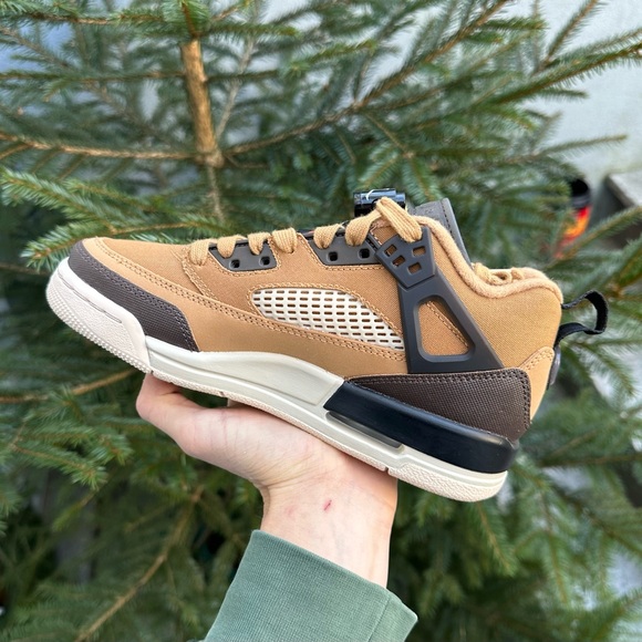 Kids shoes Jordan Spizike Low Flax Baroque Brown brand new 3,5Y size - Picture 5 of 7